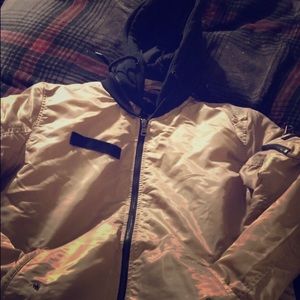 Tan bomber jacket